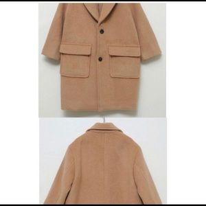 Girls Camel Trench Coat
